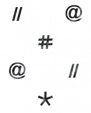 Обои с надписями, буквами для детской Hashtag 11036 изображение 0