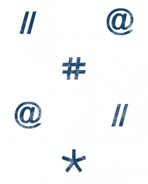 Обои с надписями, буквами для детской Hashtag 11037 изображение 0