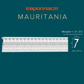 Лепнина ЕВРОПЛАСТ Mauritania молдинг 1.51.513 изображение 2