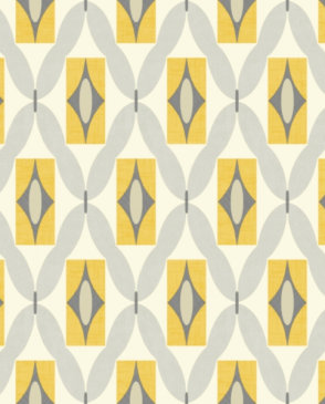 Обои Arthouse желтые Geometrics Checks n Stripes 640703 изображение 0