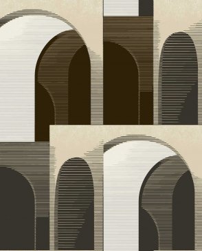 Обои GRANDECO с геометрическим рисунком Ciara A63301 изображение 0
