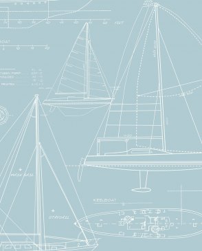 Обои морской тематики для детской Yacht Club YC61302 изображение 0