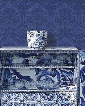Обои синие Dolce&Gabbana №1 30070DG изображение 2