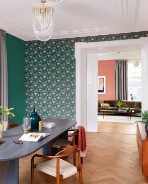 Обои Chelsea Decor Wallpapers зеленые Classics of England CLA00016 изображение 1