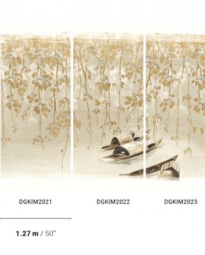 Обои фотообои с листьями Kimono DGKIM2021 изображение 1