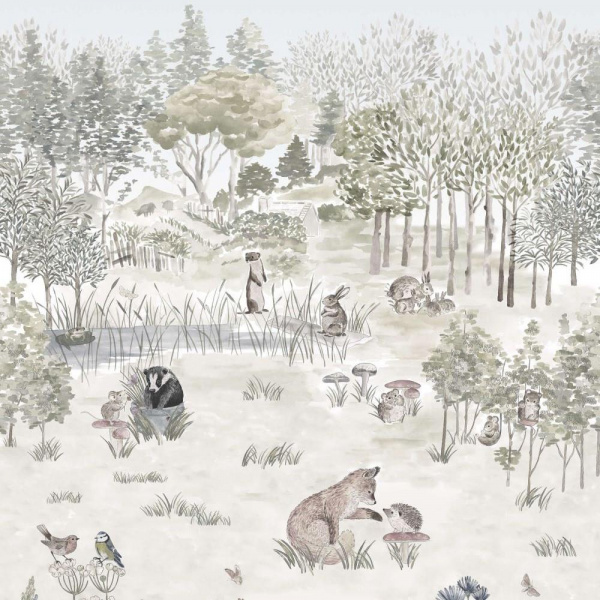 Обои Little Greene Storybook Papers 0231POSOLST изображение 1