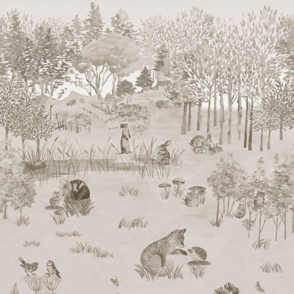 Обои Little Greene Storybook Papers 0231POSTONE изображение 1