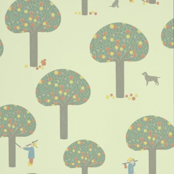 Обои Little Greene Storybook Papers 0231ROPEAGR изображение 1