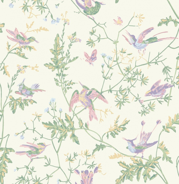 Обои Cole & Son Hummingbirds Cream 124-1001 изображение 1