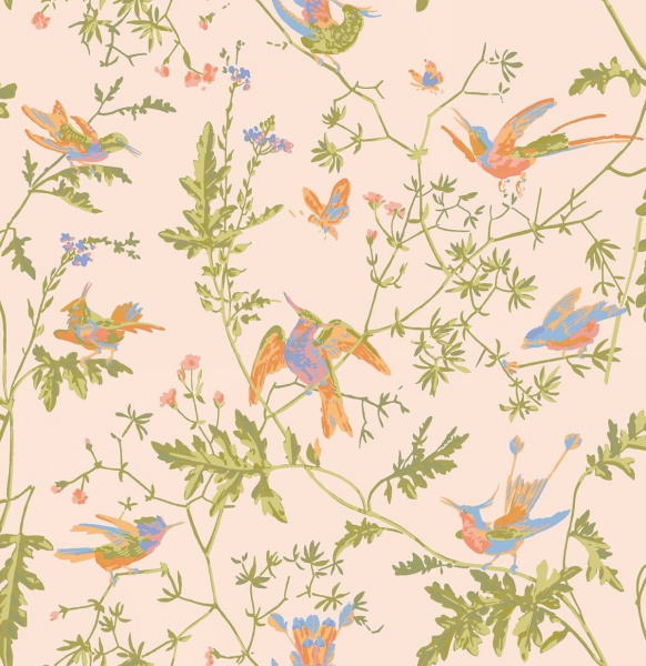 Обои Cole & Son Hummingbirds Cream 124-1002 изображение 1