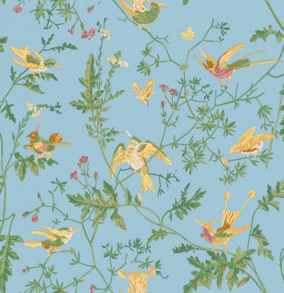 Обои Cole & Son Hummingbirds Cream 124-1004 изображение 1