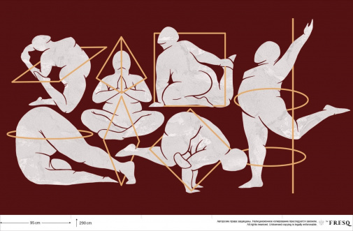Фрески Fresq Classic BUDDA-BURGUNDY-COLOUR изображение 1