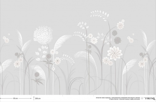 Фрески Fresq Classic IKEBANA-M72-WHITE изображение 1