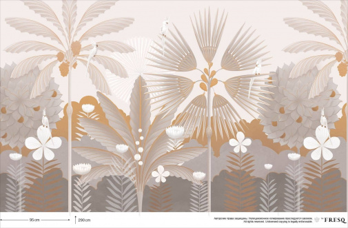Фрески Fresq Classic TAITI-SEPIA-GOLD изображение 1