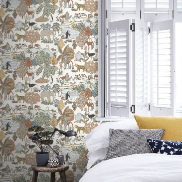 Обои Little Greene Storybook Papers 0231ANPEAZZ изображение 4