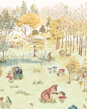 Обои Little Greene Storybook Papers Storybook Papers 0231POHARVE изображение 0