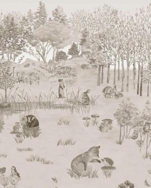 Обои Little Greene Storybook Papers Storybook Papers 0231POSTONE изображение 0