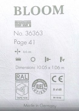 Обои Marburg Bloom 36363 изображение 7