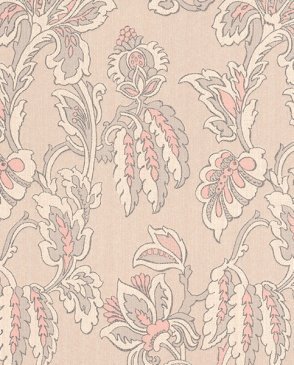 Обои с листьями розовые с текстильным покрытием Letizia 087146 изображение 0