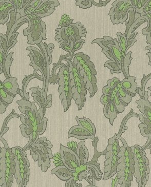 Обои с листьями зеленые с текстильным покрытием Letizia 087160 изображение 0