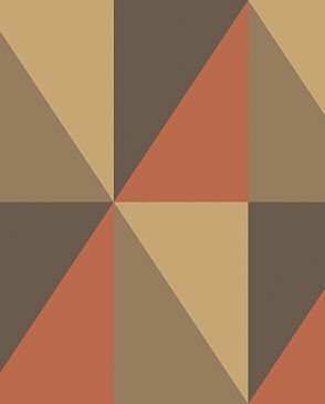 Обои COLE & SON коричневые Geometric II 105-10041 изображение 0
