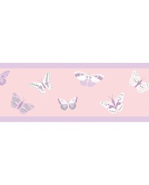 Обои бордюр с бабочками, насекомыми для детской Girl Power 100895221 изображение 0