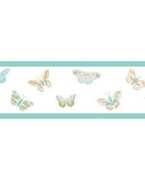 Обои бордюр с бабочками, насекомыми для детской Girl Power 100896129 изображение 0
