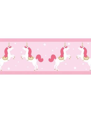 Обои бордюр детские для девочек розовые Girl Power 100904233 изображение 0