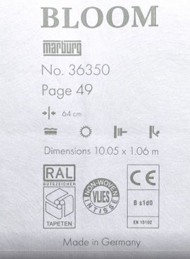 Обои Marburg Bloom 36350 изображение 6