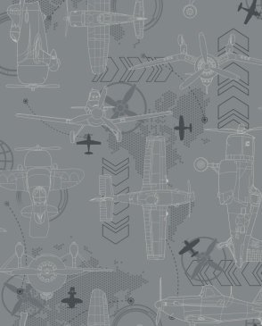 Американские Обои бумажные серые Disney II DS7740 изображение 0