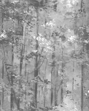 Обои 1838 Wallcoverings с листьями серые Aurora 1804-118-05 изображение 0