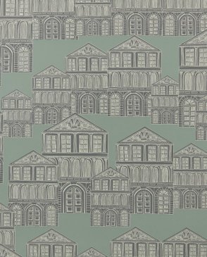 Обои 1838 Wallcoverings для спальни зеленые Elodie 1907-137-03 изображение 0