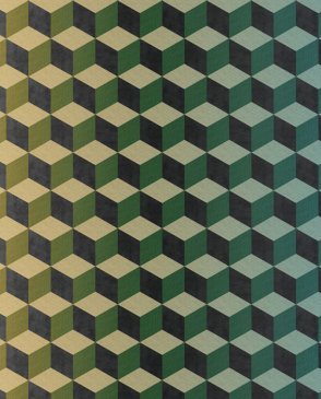 Обои с квадратами зеленые Cubiq 200416 изображение 0