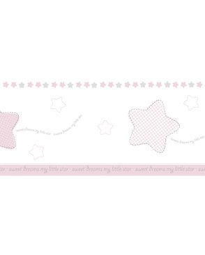 Обои бордюр для детской розовые Lullaby 244-2 изображение 0