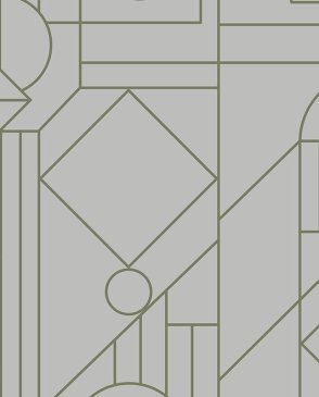 Обои HOOKEDONWALLS с геометрическим рисунком серые Tinted Tiles 29010 изображение 0