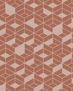 Обои HOOKEDONWALLS с геометрическим рисунком оранжевые Tinted Tiles 29022 изображение 0