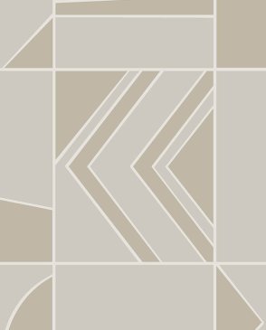 Обои HOOKEDONWALLS с геометрическим рисунком бежевые Tinted Tiles 29044 изображение 0