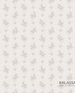 Обои Milassa рулонные 1м для спальни белые Princess PR3-001 изображение 1