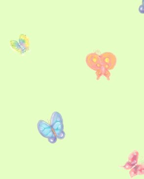 Обои с бабочками, насекомыми для детской зеленые Brothers & Sisters IV ru8294 изображение 0