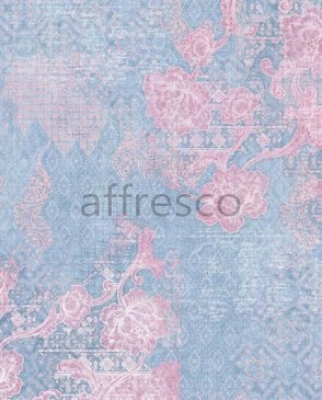 Фрески Affresco с вензелями голубые New Art RE171-COL2 изображение 0