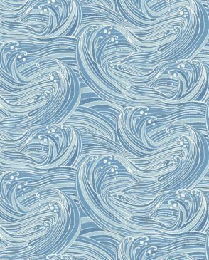 Обои морской тематики для детской голубые Waverly Kids WK6994 изображение 0