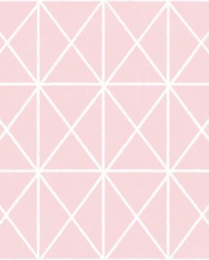 Обои с геометрическим рисунком розовые Friends and Coffee 5657 изображение 0