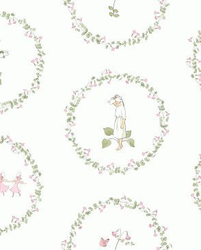 Обои с кругами для детской розовые Scandinavian Designers Mini 6232 изображение 0