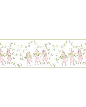 Обои бордюр детские для девочек розовые Scandinavian Designers Mini 6276 изображение 0