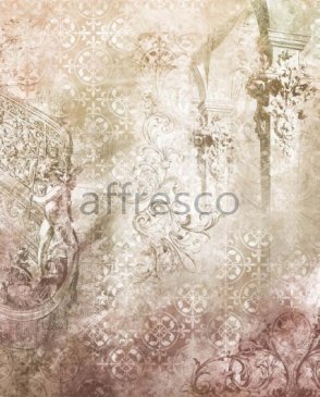 Фрески Affresco с вензелями для спальни New Art RE206-COL4 изображение 0
