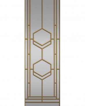 Обои Zambaiti Parati, Collection for Walls, Harlequin с ёлочкой и зигзагами, с людьми, с геометрическим рисунком, с восточным рисунком, с линиями, под кожу золотые, желтые, разноцветные, оранжевые Elie Saab 64885 изображение 0