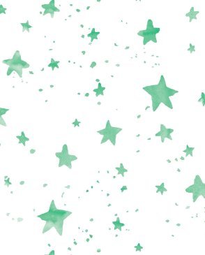 Обои со звёздочками зеленые Tales for Kids 6100042 изображение 0