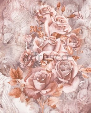 Фрески с цветами розовые New Art RE175-COL3 изображение 0