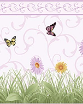 Обои бордюр с бабочками, насекомыми для детской Forever Young H2915404 изображение 0