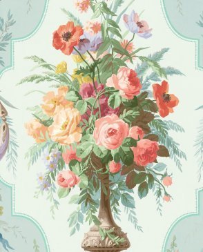 Обои с вазонами с текстильным покрытием English Rose EN23002F изображение 0